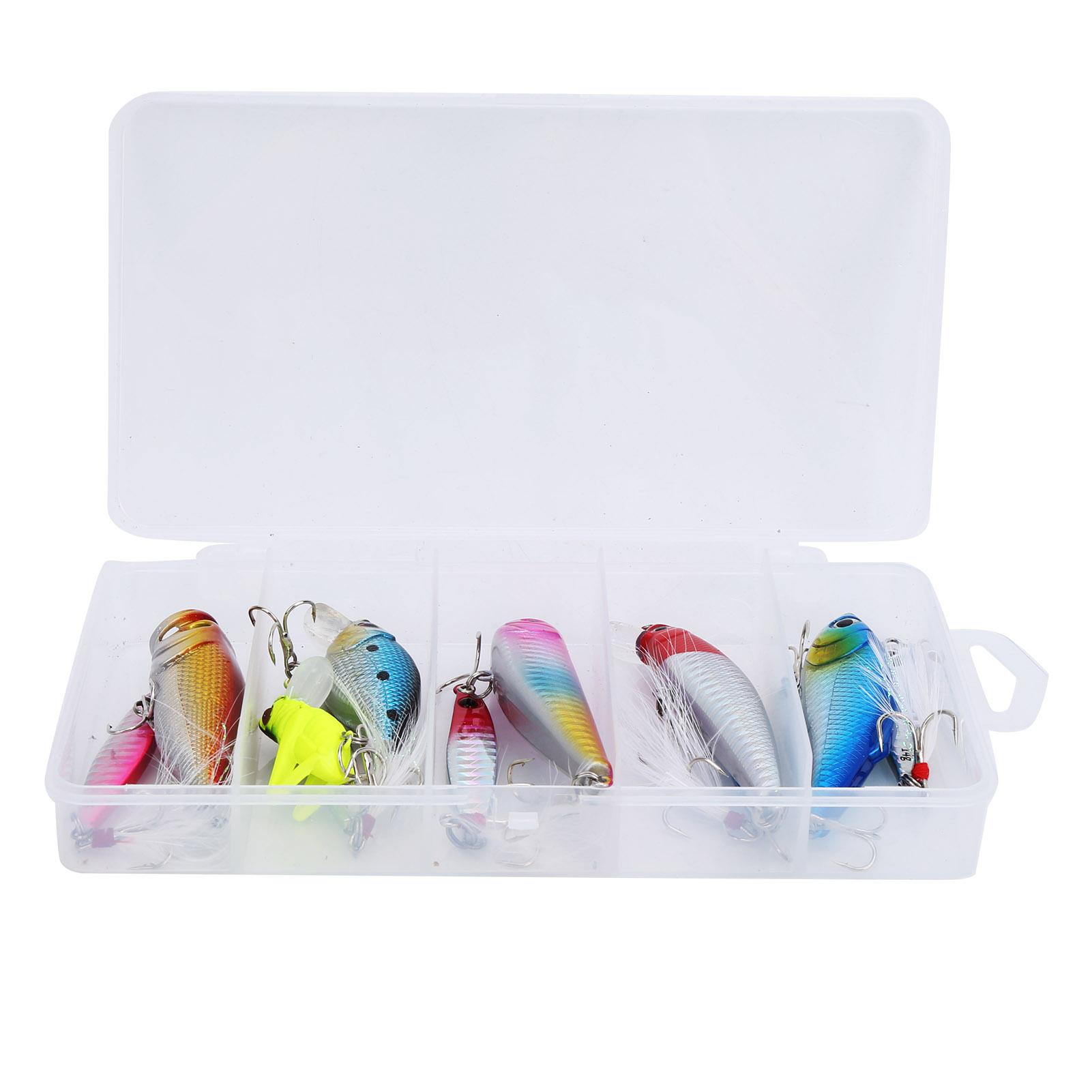 11Pcs Fishing Artificial Baits Colorful Plastic Lifelike Lures Swimbait Fishing Accessory