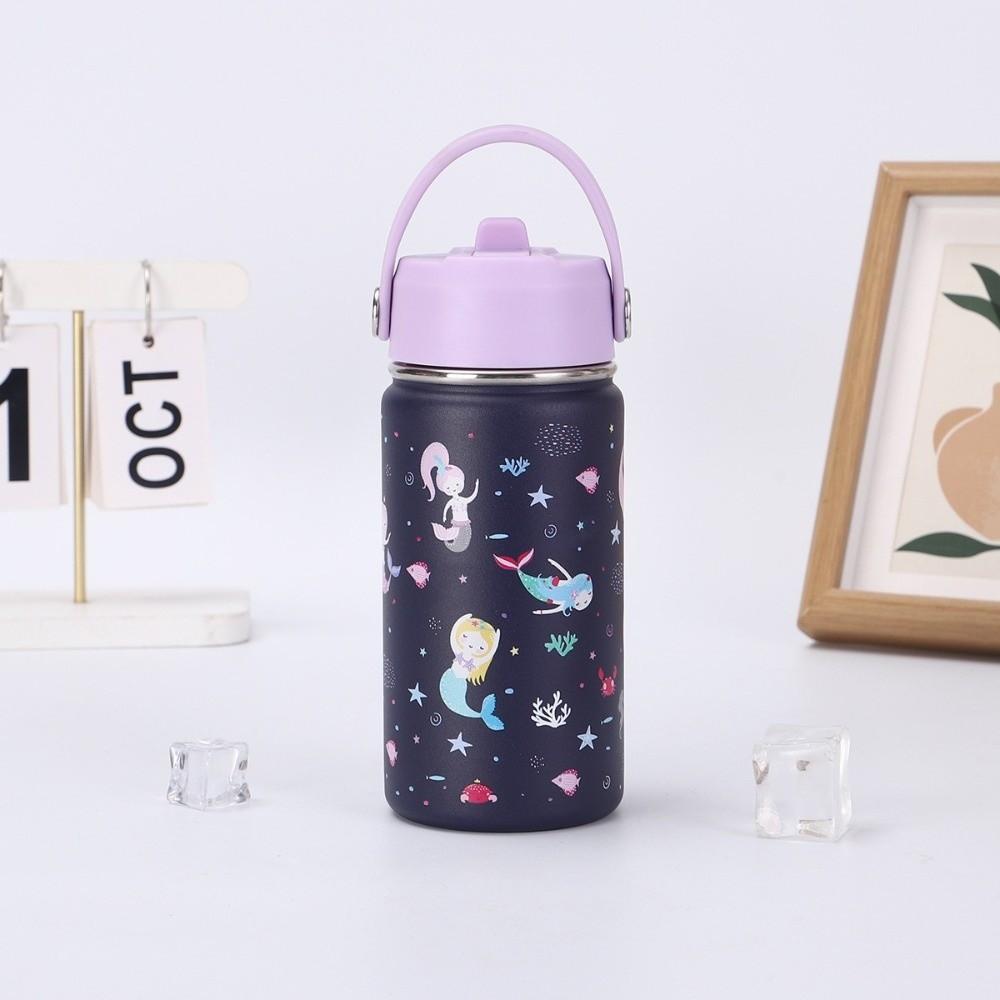Durable Cartoon Handheld Kettle Fashionable Leak-Proof Vacuum Cup Stainless Steel Insulated Water Bottle Kids Daily Use