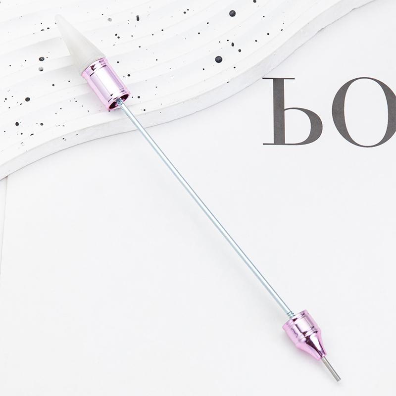 

1 шт., инструмент для дизайна ногтей с бисером, двухточечная дрель-ручка с головкой-карандашом, всасывающий инструмент для дрели, ручка для дизайна ногтей, двойная ручка-линия