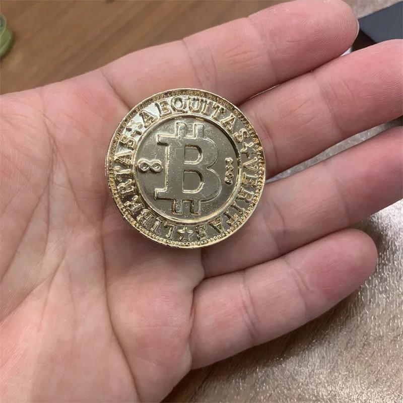 

Magnetic Push Coin Haptic Bitcoin Pushing Plate Edc Stress Relief Toy Mini Fidget Antistresse Metal Alloy Sensory Adults Toy