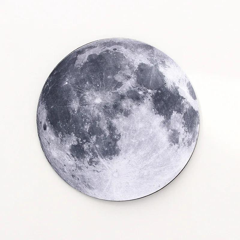 1pc New Arrivals Fashion Moon Phase Planet Retro Mouse Pad Round Computer Mouse Pad Gaming Mousepad for Pc Laptop Desk Cushion