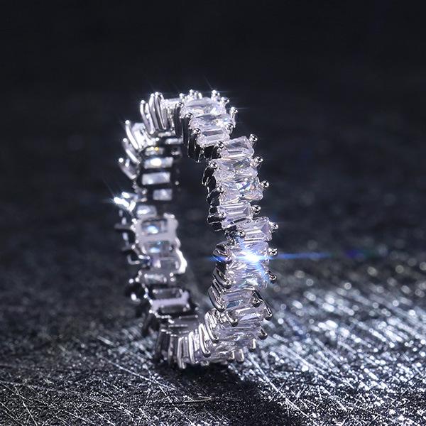 Ladies Luxury Zircon/Glass Rings, Ring Accessories Birthday Gifts Party Jewelry