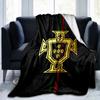 Nationales Wappen Portugals Decke Geeignet für Sofas, Betten, Büros und Camping - Perfektes Geschenk für Halloween Weihnachten