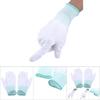 Anti Static Antiskid Glove PU Coated Palm Finger Part for PC Computer Phone   (S)