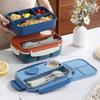Four-compartment Student Lunch BoxWith Seasoning Box  Worker Microwave Heating Lunch Box Student Special Compartment Lunch Box