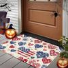 Colorful Heart-shaped Carpet with A Red Center Surrounded By Colorful Small Hearts Printed on The Bedrooms and Kitchens Mat