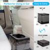 Toilettes Portables, Toilettes Portables Améliorées pour Adultes Camping, Toilettes de Camping Hautes Portables pour la Maison/Camping/Bateau/Randonnée/Longs Voyages