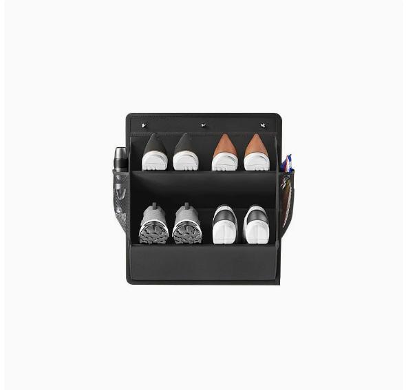 1PC Door-Mounted Shoe Rack with Adhesive Tape Deep Pockets for RV Camper Use Great for Narrow Wardrobe Storage чёрный 2690₽