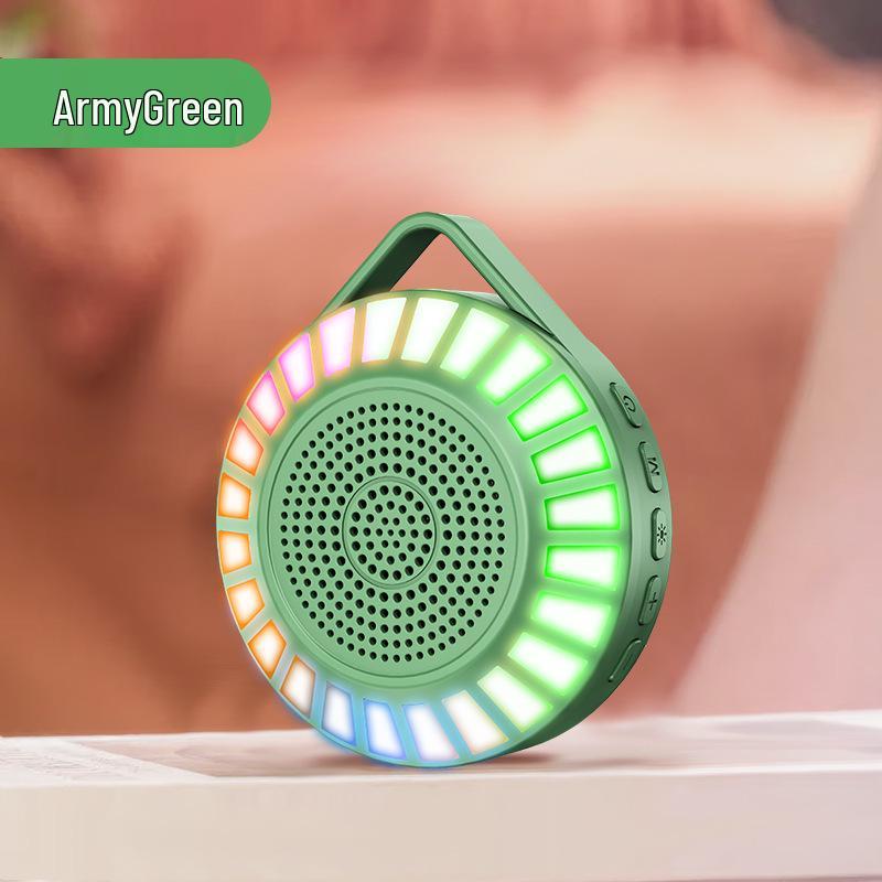 L34 RGB Sound-Activated Bluetooth Speaker with Card Slot - Enhanced Stereo, Noise Reduction, Cool Bass, Long Battery Life