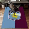 Aston Villa Crest Design Rug Game Carpet, Floor Mat for Bedroom Living Room Entryway Rug, Home Decor Idea Gift for Christmas Birthday