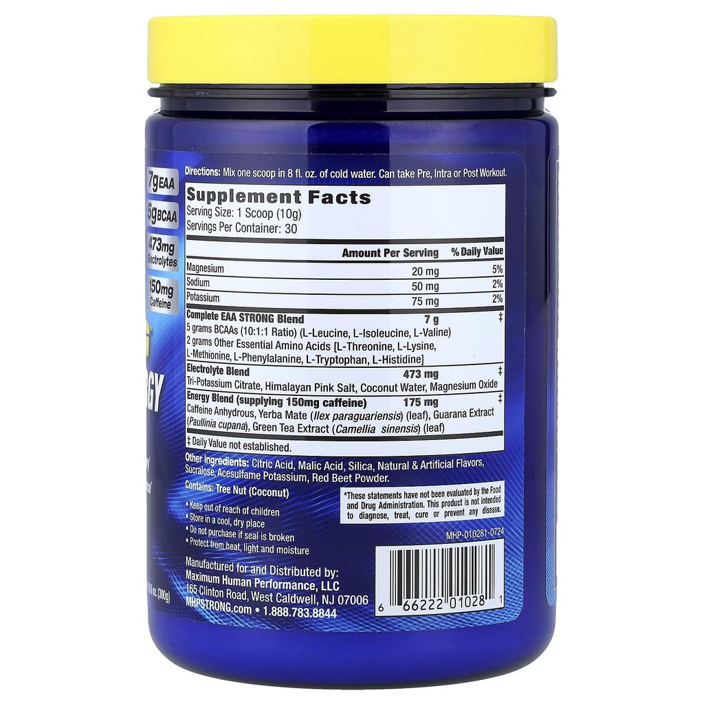 Eaa Strength™ + Energy, Raspberry Lemonade, 300G (10.6Oz)