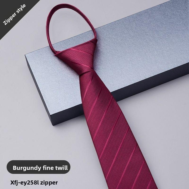 Krawatte für Herren mit Reißverschluss für formelle Geschäfts- und Hochzeitskleidung