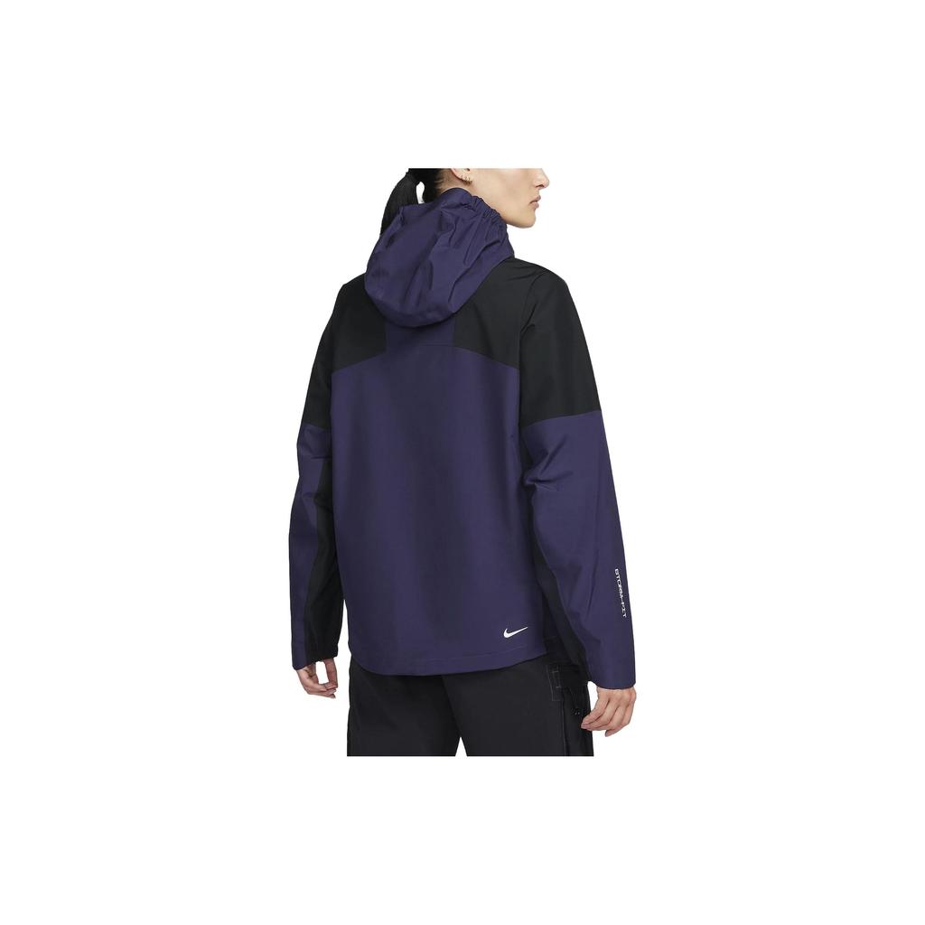 Nike Embroidered Logo Hooded Jacket Women Jackets Purple DV9523-555