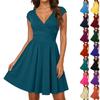 Women's Dress Casual Flowy Dresses  V-neck Vocation Boho Beach Sundress