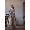 Highly Recommended Retro Floral Embroidery Lightweight Shirt - Autumn Chinese Style