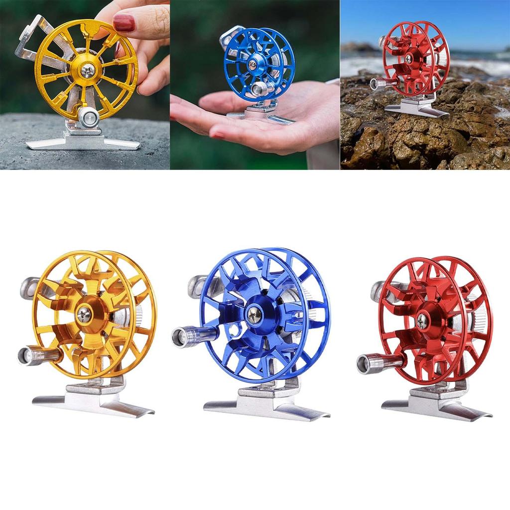 Fishing Reel Fly Wheel Spool Aluminum Alloy Body Adjustable Brake Pad Design Lightweight