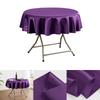 150/180/200cm Round Satin Tablecloth Bright Silk Tablecloth For Baby Shower Wedding Birthday Party Banquet Christmas Table Decor