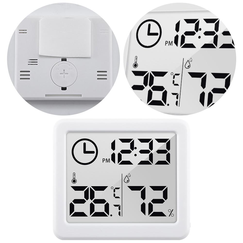 Digital Thermometer Humidity Meter LCD Display Indoor Thermometer Hygrometer Simple Thermometer Hygrometer for Bedroom Office