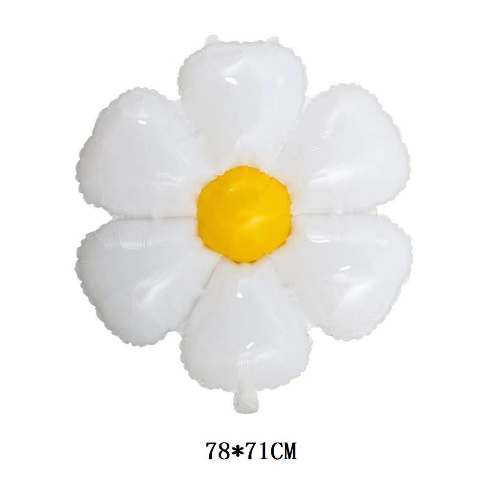 Spring Floral Aluminum Foil Balloons for Birthday Parties and Outdoor Events