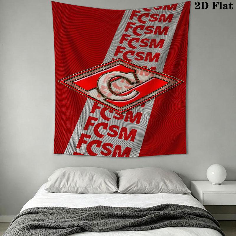 Spartak Moscow Clash Wall Hanging Printed Fabric Blanket Decorative Tapestries for Bedroom Living Room Home Decor