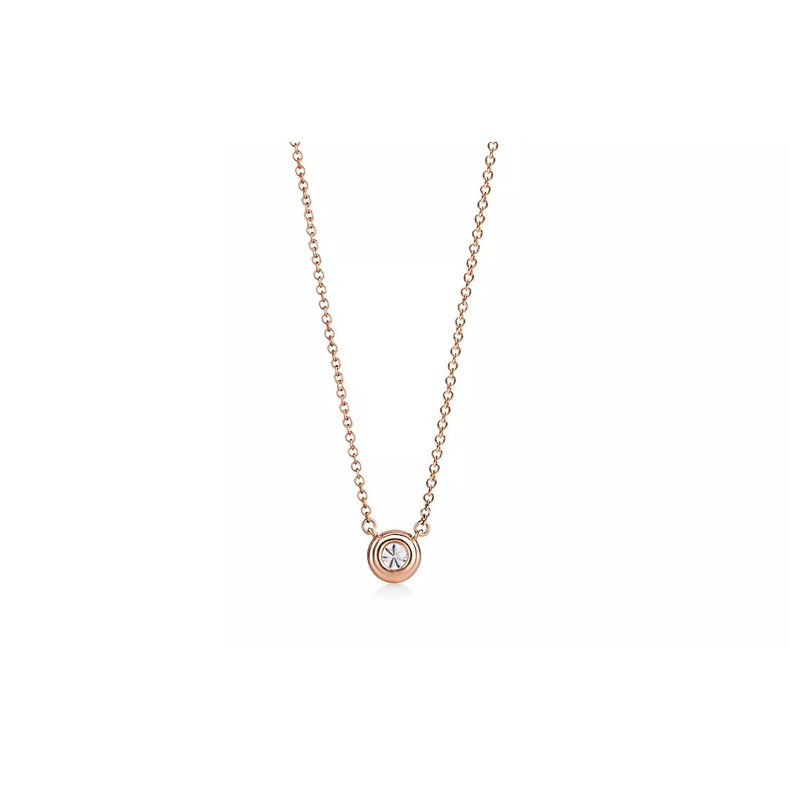 

Tiffany & Co. Elsa Peretti® Tiffany Soleste Collection Diamond-Set Round Pattern 18K Rose Gold Necklace Women necklace 60879338 Rose Gold,F
