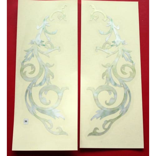 Jockomo Gothic Vine WT Symmetrical Set, Perfect for Guitars and Basses, Includes Pickguard Inlay Stickers