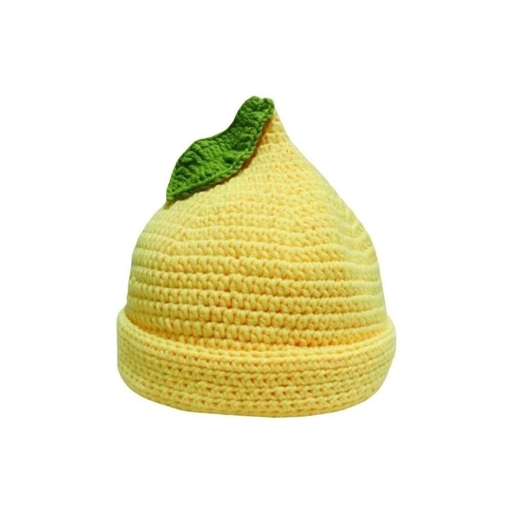 Thick Knitted Fruit Hat Soft Skiing Hat Novelty Strawberry Pullover Cap Winter Head Accessory