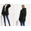 Women Coat Hooded Zipper Cotton Blend Prevent Coldness Women Jacket for Outdoor