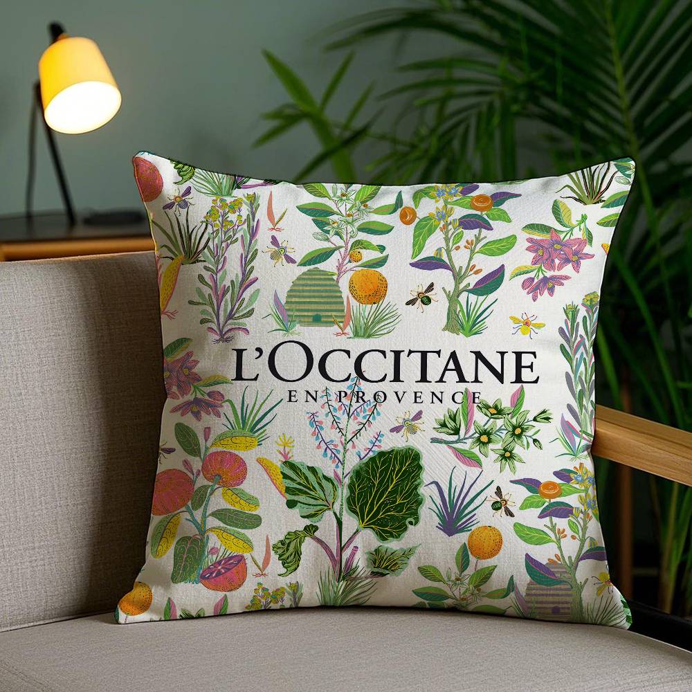 Art De Vivre LOccitane-L Pillow Case Anti-dustmite Pillowcase Invisible Zipper Silky Short Plush Sofa Cushion Cover