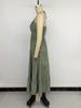 2026 Casual Holiday Halter Solid Color Multi-Layer Cake Dress