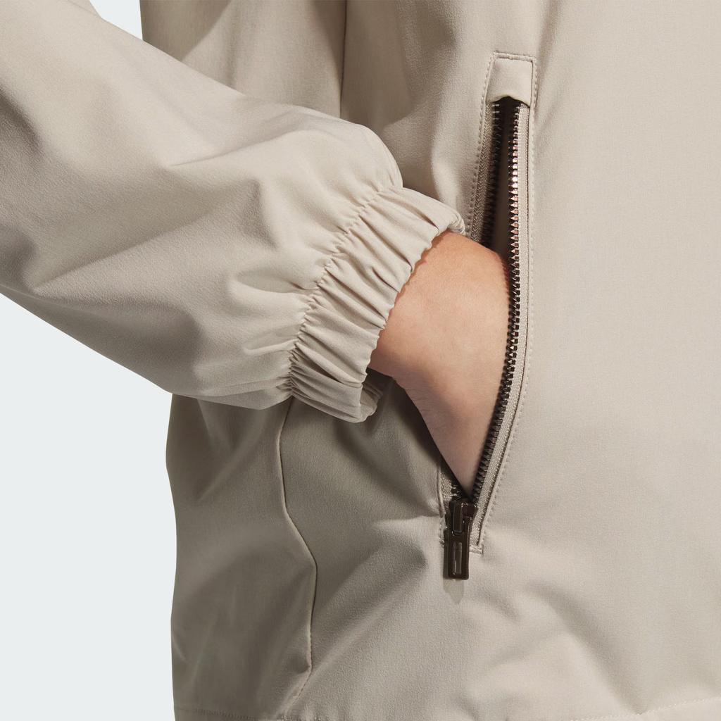 Adidas Tech Woven Jacket With Brand Logo Women Jackets Light-Brown JJ1128