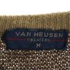 VAN HEUSEN 80er 90er Alter Overall-Griff Langarmpullover M Braun gestrickt Herren Gebraucht