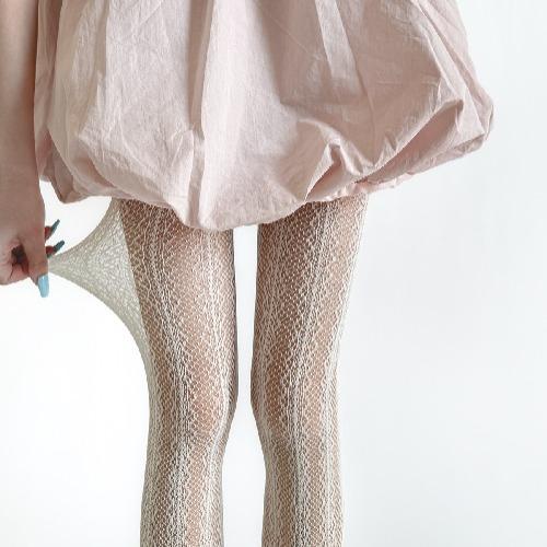 Women's Tights Hollow Out Sexy Lace Mesh Fishnet Stockings Pantyhose Lingerie Slim Stockings Retro Black Tights Female Hosiery