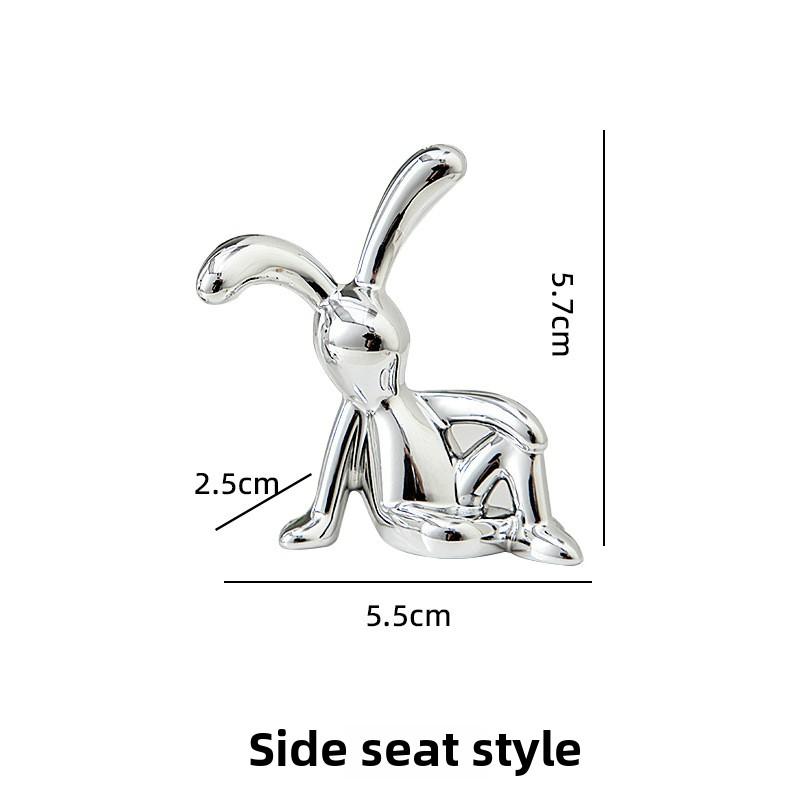 

3 шт. Длинноухий кролик, маленькое сидячее украшение sitting sideways(3 Pcs)