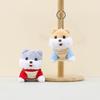 Adorable Plush Shiba Inu Keychain Doll With Cute Hoodie For Bags And Accessories