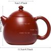 Chinesische Drachenei Teekanne Yixing Lila Ton Teekanne Rohmaterial Zinnoberrot Ton 9-Loch Filterkessel Zisha Teegeschirr 220ml