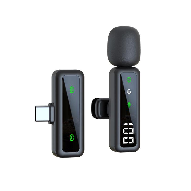 Microfono Lavalier Mini Wireless Bluetooth per Trasmissioni Live su Cellulare e Computer