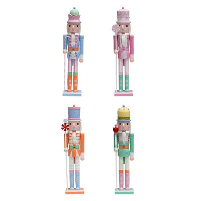 Nutcracker Figurine Christmas Nutcracker Figure Table Centerpiece Christmas Decoration Wood Nutcracker for Birthday Home Xmas