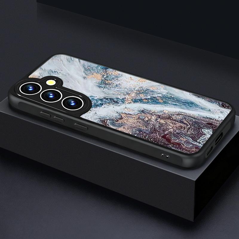 

Marble Patternd Magnetic Phone Case For Samsung Galaxy S26 S25 S24 S23 S22 Ultra Plus S25 Edge S24 S23 FE TPU Acrylic Back Cover Galaxy S26
