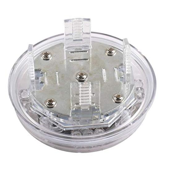 Set of 4 LED Wheel Cap Automatically Turns On for Nighttime 4 Lighting Easy Wheel Center Illumination Lights for Dressing Up Your Undercarriage