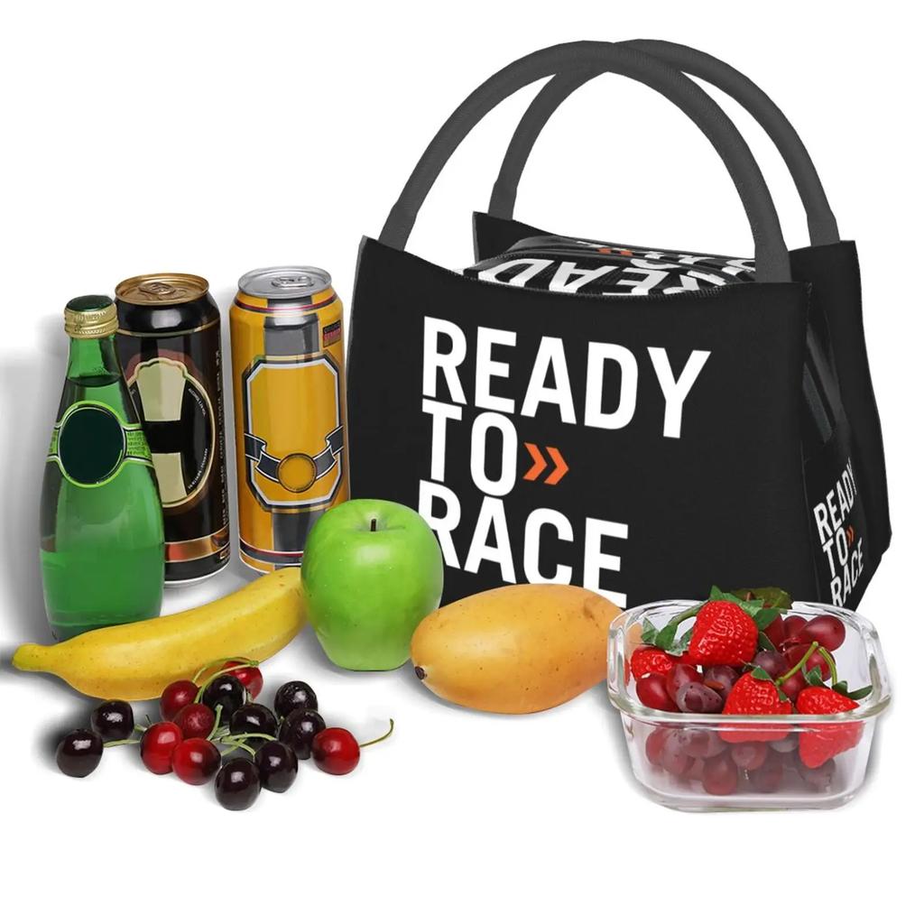 Ready To Race Thermal Insulated Lunch Bag Enduro Cross Motocross Bitumen Bike Life Resuable Lunch Container Storage Food Box