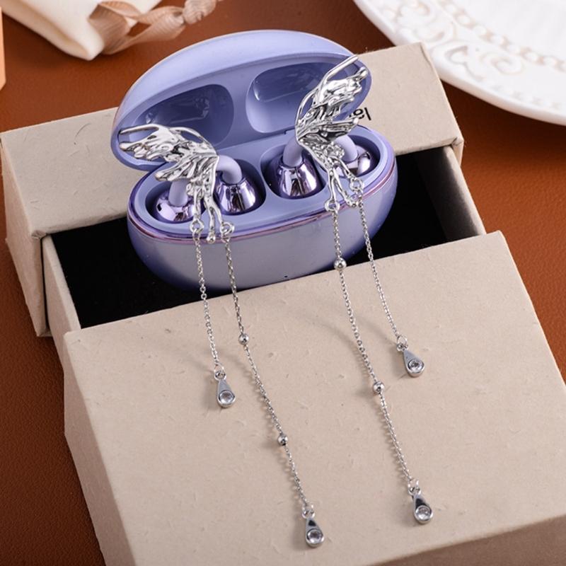 2 Stück/Set Kopfhörer-Durchmesser-Schnalle Zur Dekoration Metall-Ohrclip für Kopfhörer Exquisites Zubehör für kabellose Kopfhörer