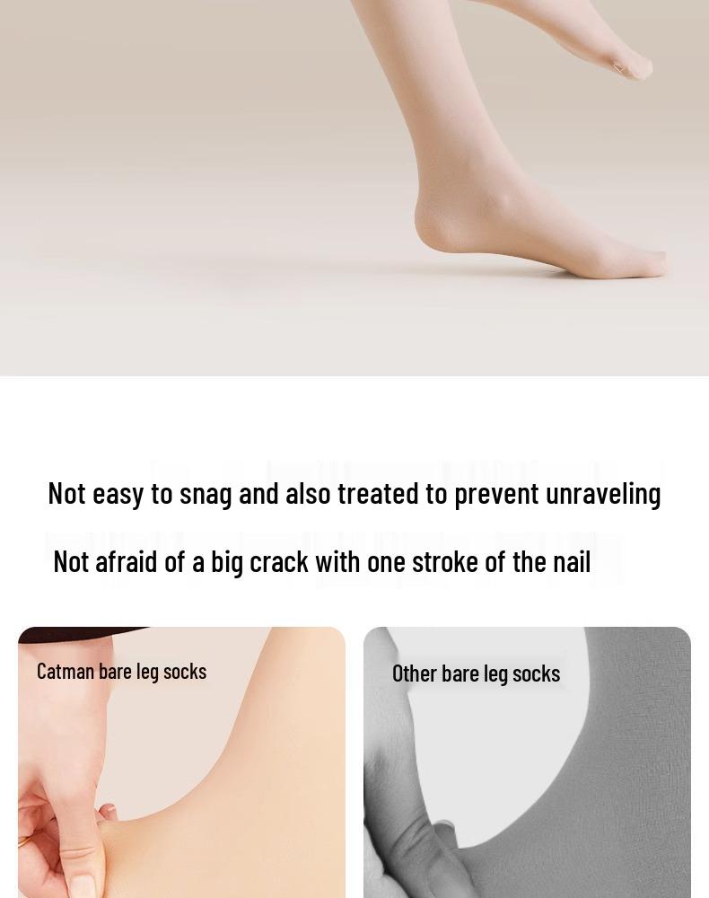 2025 Double-Layer Thick Velvet Anti-Snag Silk Tights for Women - Winter Skin Feel, Nude Look.