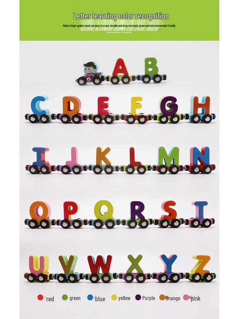 Magnetic Digital Train Toy - Educational Building Blocks for Kids Aged 1-6