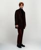 Solew Wool Double Half Coat_Dark Brown
