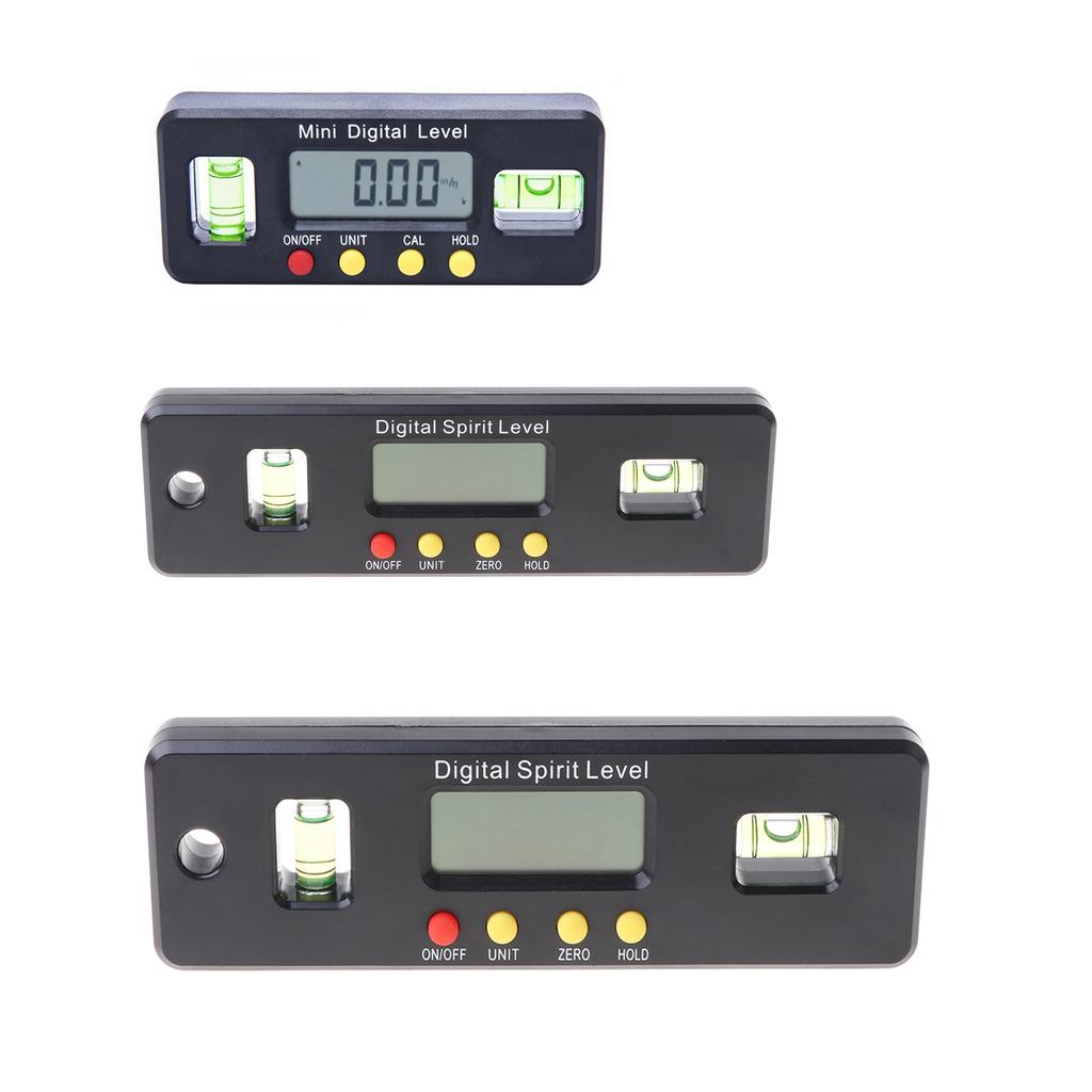 Digital Level Angle Gauge Protractor Inclinometer Bevel Box with Data Hold LCD Display with Backlight for Construction