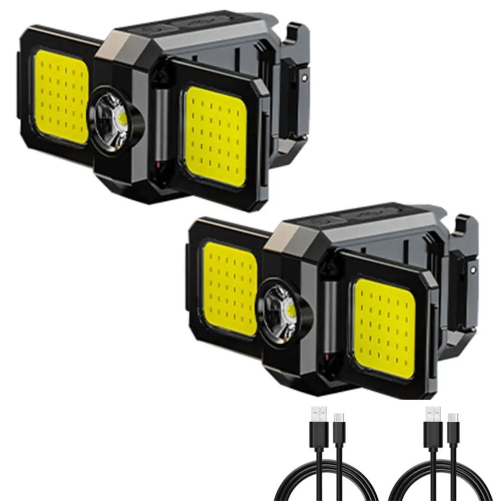 USB-wiederaufladbare COB-Arbeitsleuchten Mini-LED-Taschenlampen Wasserdichter Schlüsselanhänger Notfall-Laterne Für Outdoor-Camping