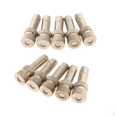 10 Pieces Low Pressure Misting Nozzles Garden Water Irrigation Sprinkler Fittings Tools, Fine Mist ,