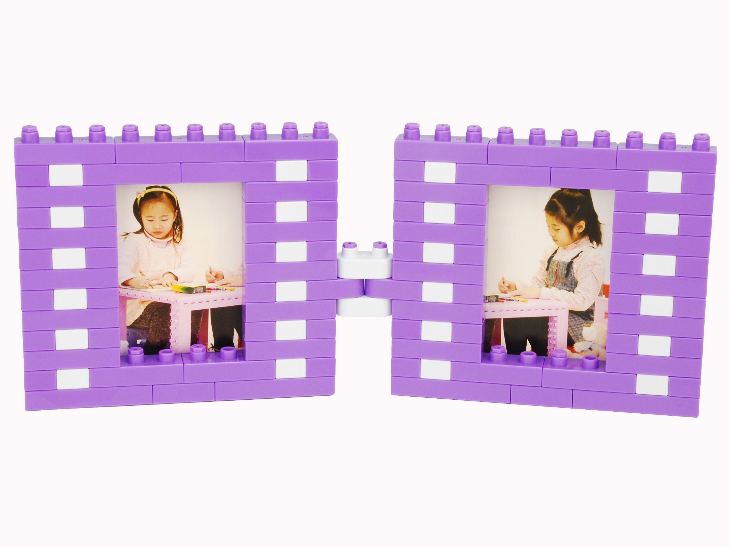 

DoItYourself DIY Building Block Picture Frame in Purple