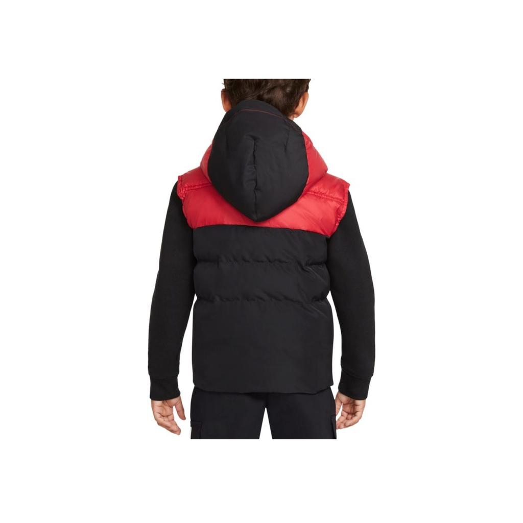 Jordan Color Block Warm Hooded Cotton Vest Kids vest Black HA5345-023